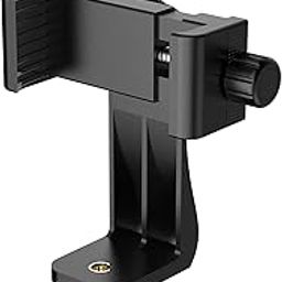 SUPERNIC 360° Cell Phone Holder with Adjustable Clamp, Phone Tripod Mount Adapter, Compatible with Smartphones & Tripods, Black-24