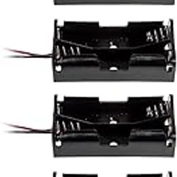 SP 18650X2 Double Battery Cell Holder/Case with Wire (Pack of 4) Black-20