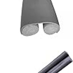 HEAVENGLOW 2pcs Gray Door Bottom Seal Strip Draught Excluder Draft Stopper Soundproof-image-31