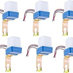 DHRUVPRO 6-Pic Pack Plastic White Water Proof 230Volt Auto Day/Night on and Off Photocell, Ldr Sensor Switch for Lighting Pack -6pc-image-99