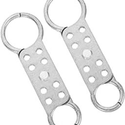 Alipis Double-end Aluminum Hasp 2pcs 8 Holes Padlock Safety Hasp for Emergency Door Lock Out Tag Out-image-38