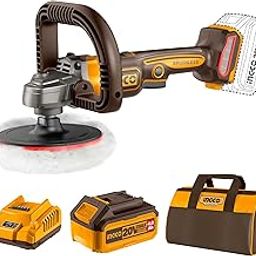 INGCO Cordless Car Polisher with Battery & Charger, 7 Variable Speed, Sanding Machine Battery Operated Polishing Machine for Polishing and Sanding-14