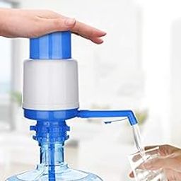 KN ENTERPRISE Plastic Aqua Drinking Manual Hand Press Water Dispenser Pump for Bisleri Barrel Mineral Bottle Jerry Cans Water Pump (20L -25L - White & Blue)-12