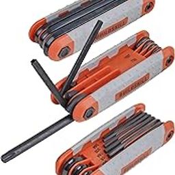 BUILDSKILL 25-Piece Allen Key Set Tools Kit with Ball End, Metric, SAE & TORX Sizes - L Key Set Hex Key Set for Machinery, Furniture, Vehicles - Carbon Steel, Rust-Resistant, Foldable-image-5