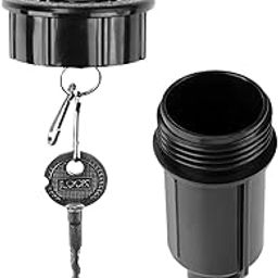 Black Realistic Yard Safe Sprinkler Head Key Holder For Hiding Your Valuables And Weather Resistant Corrosion-Resistant Kid Girl Boys Present Sprinkler Head Safes and Safe Accessories Diversion Safes-19