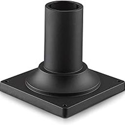 Heavy Duty Post Light Adapter, HWH Cast Aluminum Pier Mount Base 3'', Sand Black, 5HW38PA BK-picture-16
