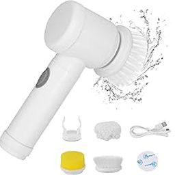 Welofy Electric Spin Scrubber, Electric Cleaning Brush with 3 Brush Heads,Bathroom Rechargeable Scrub Brush,Shower Scrubber Cleaning for Bathroom, Shower, Tub, Kitchen Stove,Floor,car, Multicolour-image-41