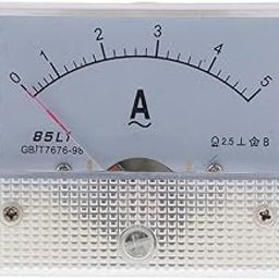 LOSA Accurate 85L1 AC Analog Panel Ammeter Gauge Ampere Current Meter 0-5A-12