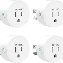 Smart Plug, 4 Pack, KTMC Mini Wifi Output, Compatible with Alexa, Google Home, No Hub Required, Remote Control Your Home Appliances from Anywhere, ETL Certified-13