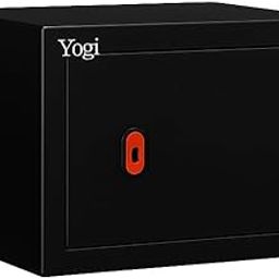 Jayvac-Safe locker Intelligent Deposit Safe Steel Household Safety locker Key Locker for Office,Hotel-(25 * 35 * 25) CM-BLACK-21