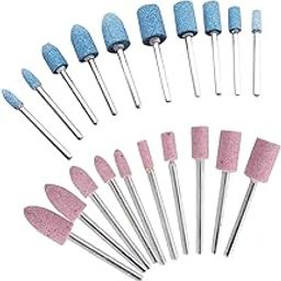 DIY Crafts Pack Of 10 Pcs, 10 Pcs RANDOM COLOUR, RANDOM COLOR 1/8 Shank 10Pcs Abrasive Mounted Stone Set Grinding Burr Wheel For Dremel 4000 3000 Dr(Pack Of 10 Pcs, 10 Pcs RANDOM COLOUR)-0