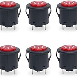 Electronic Spices SPCO ON/OFF/ON 3 Pin Self Lock Push Button Switch Pack of 10-11