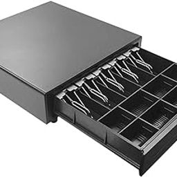 CAS Smart Cash Drawer Metal |POS System Cash Box Drawer Metal 5Cash / 5 Coins Cash Drawer |Try Box Counter Electronic POS System Drawer for Supermarket/Retails Store/Restaurants (Size 42x40.5x10 cm)-image-61