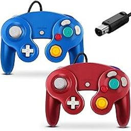 FIOTOK Gamecube Controller, Classic Wired Controller for Wii Nintendo Gamecube (Red & Blue)-22