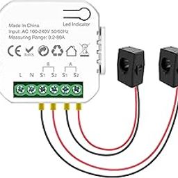 UJEAVETTE WiFi Smart Meter Monitor Device for Office Home Apartment 2 Channel-3