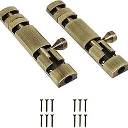 Volo Premium Zaylo Tower Bolt 8 inch Tower Bolt/Door Latch/kundi/chitakni/Chitkini (Brass Antique Finish, Pack of 2 Pieces)-image-23