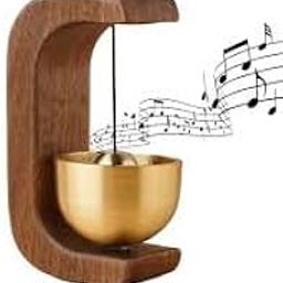 SHIV SHAKTI STORE Wooden Door Chime Beech Wooden Brass Bell Dopamine Door Bell for Home, Decorative Magnetic Doorbell Dopamine Doorbell, Shopkeepers Door Chime, 5x7.5cm-image-25