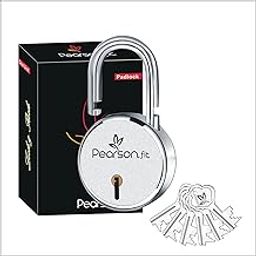 Pearson.fit 1 Lock with 6 Keys | Lock and Keys | Door Lock for Home | Round 65mm Padlock | Double Locking | 8 Levers | Heavy Duty Hardened Steel Padlock | for Rental Apartment Model PSD-M65-L1-K6-image-83