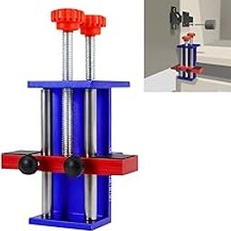 Serplex® Cabinet Door Clamp Holder Wooden Cabinet Door Installation Jig Rugged Metal Cabinet Door Mounting Tool Cabinet Adjustable Door Installation Support Universal Kitchen Cabinet Door Lifting Tool-image-5