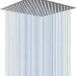 Stainless Steel Shower Steel Shower Head For Bathroom And Slim Overhead Shower - Bathroom Rain Shower & Adjustable Steel Shower For Bathroom, bath shower for bathroom (6 Inch Slim Shower)-image-15