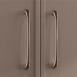 LAPO 2 Piece Drawer Handle for Kitchen, Cabinet Pull Handle for Cupboard Drawers, Wardrobe Handle, Long Pull Handle (12 Inch, Black-Rose Gold, Pack of 2)-image-68
