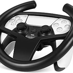 Careflection SHOP360.IN ; it revolves around you|| PS5 Gaming Racing Steering Wheel - Gamepad Joypad Grip Controller Accessories for Sony PlayStation 5, Works with PS5 Car Driving Video Games - Black-11