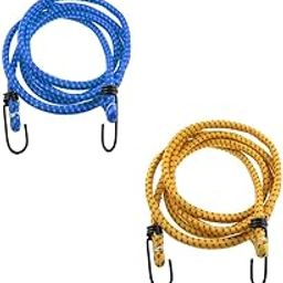 Tilak Venture 4 Pcs High Strength Stretchable Elastic Rope/Bungee Cord for Hanging Clothes, Nylon Luggage Tying Rope (Assorted Colour, 4Ft)-image-4