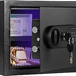 iBELL SL-25S Digital Electronic Safe Locker for Personal and Office Use | 25L Black Locker with Blue LED Light and Emergency Key Access 12 Months Warranty-9