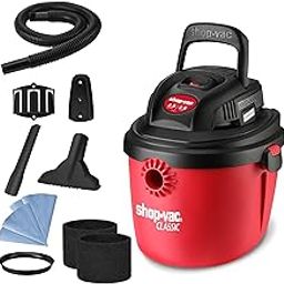 Shop-Vac 2.5 Gallon 2.5 Gallon Wet and Dry Vacuum Cleaner, Portable Compact Vacuum Cleaner with Foldable Handle Wall Mount and Multifunctional Accessories for Home, Workplace.-image-7