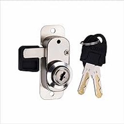 Kunal Profile25 Wave Sliding Cupboard Lock 2 Brass Wave Key Chrome Finish Material Stainless Steel Size 25mm(1-Pcs)-image-45