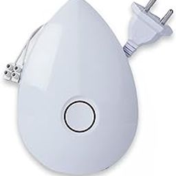 CARIBOU CBU-14 Water Tank Overflow Alarm Siren with 90db + Voice Annunciation in Englsh + Hindi | Unique Droplet Design| Saves Water and Electricity | Shock Proof Body | LED Ring |Shock Proof Body-19