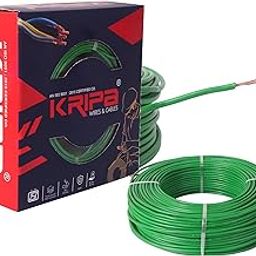 KRIPA 1.5 MM 90 MTR FR PVC Insulated CCA Copper Wire, Single Core Multi Strand House Cable for Gauge (10 No.) (Green)-image-44