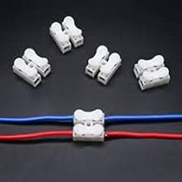 Glopro Store 50pcs 2 Bolts Quick Push Type Lock Electric Wire Connectors for Cable Lock Push Connector Terminals-11