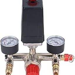 Tgoon Air Compressor Pressure Switch, Air Compressor Pressure Valve Kit, Pressure Switch Assembly AC 240V/380V 90-120PSI for Pump-image-94