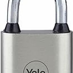 Yale Y112/30/132/1 Padlock for Main Door 30mm Iron Disc Main Gate Lock with 3 Retaining Keys | Hardened Steel Shackle Padlocks for Home Door | Lock and Keys Locks for Home (Silver Finish)-picture-10