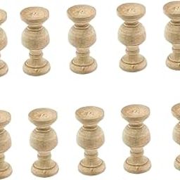 Bnf® 10x Wood Finials Unfinished Rustic DIY Craft for Indoor Use Bed Post Finials|Home & Garden|Furniture|Furniture Parts & Accessories-image-5