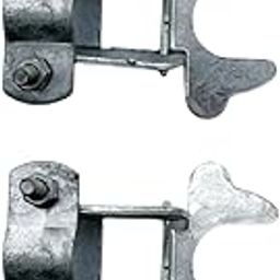 UJEAVETTE 2Pcs Chain Link Fence Hardware Gate Latch for Sports Field Fence Garden Farm-image-19