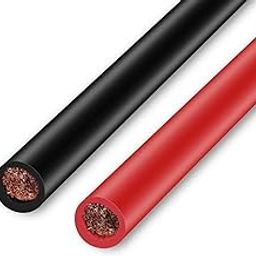 MIBSH Fixed Fence Battery Connect Cable, 2pcs 50cm Copper Wire, Terminal Kit 5AWG 16 Square Cord with Lug, Battery Connection Cable Device Welding-image-29