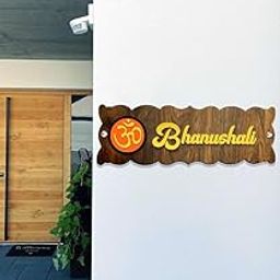 UNKAR EXPORTS INDIA | Personalized & Customized Name Plates | Gold & Acrylic Brown Wood | Gold Mirror & 3D Embossed Letters | Acrylic Laser Cut & Letter Home Décor-image-71