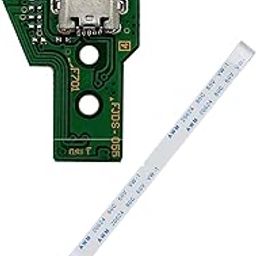 TCOS TECH PS4 Controller USB Charging Port Charger Socket Board JDS-055 JDS-050 with 12 Pin Power Switch Flex Eject Ribbon Cable for Sony PlayStation 4 PS4 DualShock 4 5th Gen Controller-image-43