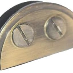 SAWS Brass D Bracket Clamp for Glass | Set of 4 | 6mm Glass Support Clamp | Wall Mount Glass Fitting Brackets | Antique Finish | Heavy-Duty D-Type Clip-13