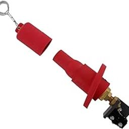 Leviton 22R28-R 22 Series Cam-Type, 15 Degree Female Panel Ball Nose, Threaded Stud with Micro switch, Cable Range 250 to 750 MCM, Red-picture-23
