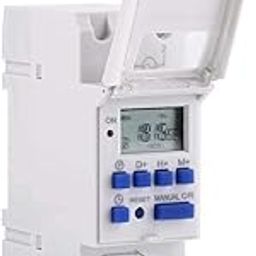 Real Instruments Digital LCD Power Programmable Timer Switch Relay 16A Amp Electronic Weekly 7 Days 16 On & Off Relay Timer Control AC 220V Din Rail Mount Timing Swtich-65