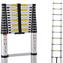 BonKaso VertiPro 6.2M(20.5Ft) Telescopic Ladder|Aluminum Ladder 16 Steps|Multipurpose for Home & Outdoor use with Self Lock Mechanism|EN131 Certified Max Load Capacity of 150kg-image-74