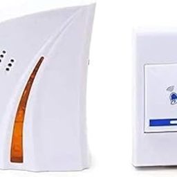 S2S Enterprise Square Plastics Wireless Remote Control Door Calling Bell with Long Range Transmission Easy Installation Multiple Ringtones LED Indicator Weather Resistant and Battery Operated-5
