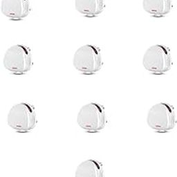 Goldmedal Polycarbonate 16A Fusion 3 Pin Plug Topss (White, Pack of 10)-15