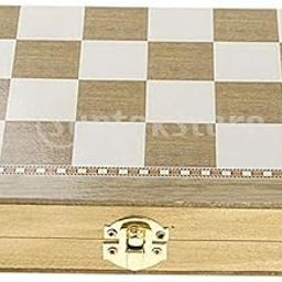 ATORSE Toy Wooden Foldable 3 in 1 Chess Checkers and Backgammon Pieces Travel Game Set-Toys & Hobbies-Games-Chess-Contemporary Chess-4