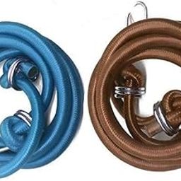 On Blow High Strength Elastic Bungee/Shock Cord Luggage Tying Rope with Steel Hooks, 1.2 m (4 ft), Pack of 6, Multicolor-picture-12