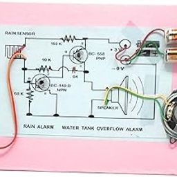 Water Sensor Based Rain Alarm / Water Tank Overflow Alarm Ready to Use Project (Base-Cardboard)-13