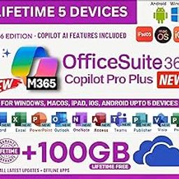 Ms 365 Professional Plus with New Copilot Ai | Latest 2026 Launch | (upto 5 Devices, Lifetime Validity) for Win, iOS, macOS, iPADOS, Android | 200GB Storage (Cloud + Outlook) for lifetime | Regular Updates with Unlimited Reinstallations-17